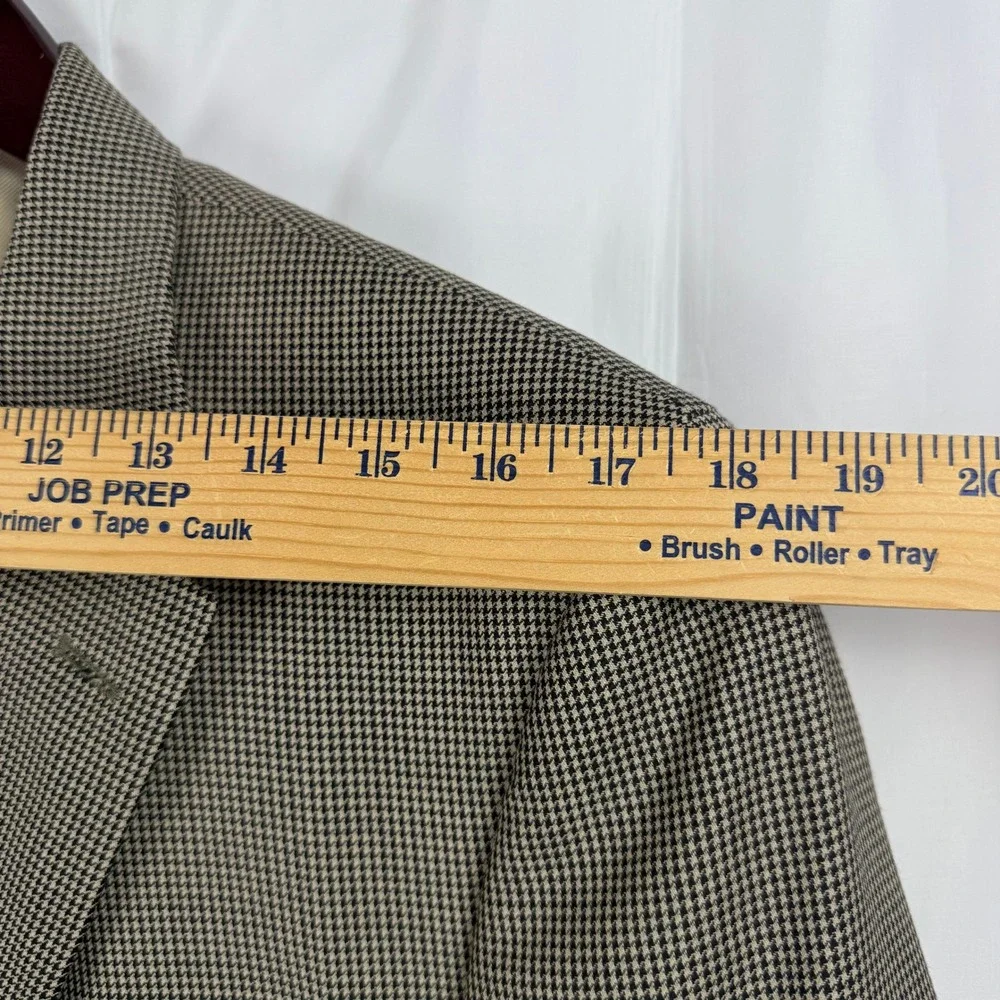 Mens Houndstooth Blazer Sport Coat Jacket‎ Lined Pockets Button Front
